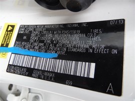 2013 TOYOTA HIGHLANDER LIMITED WHITE 3.5 AT 4WD Z20222